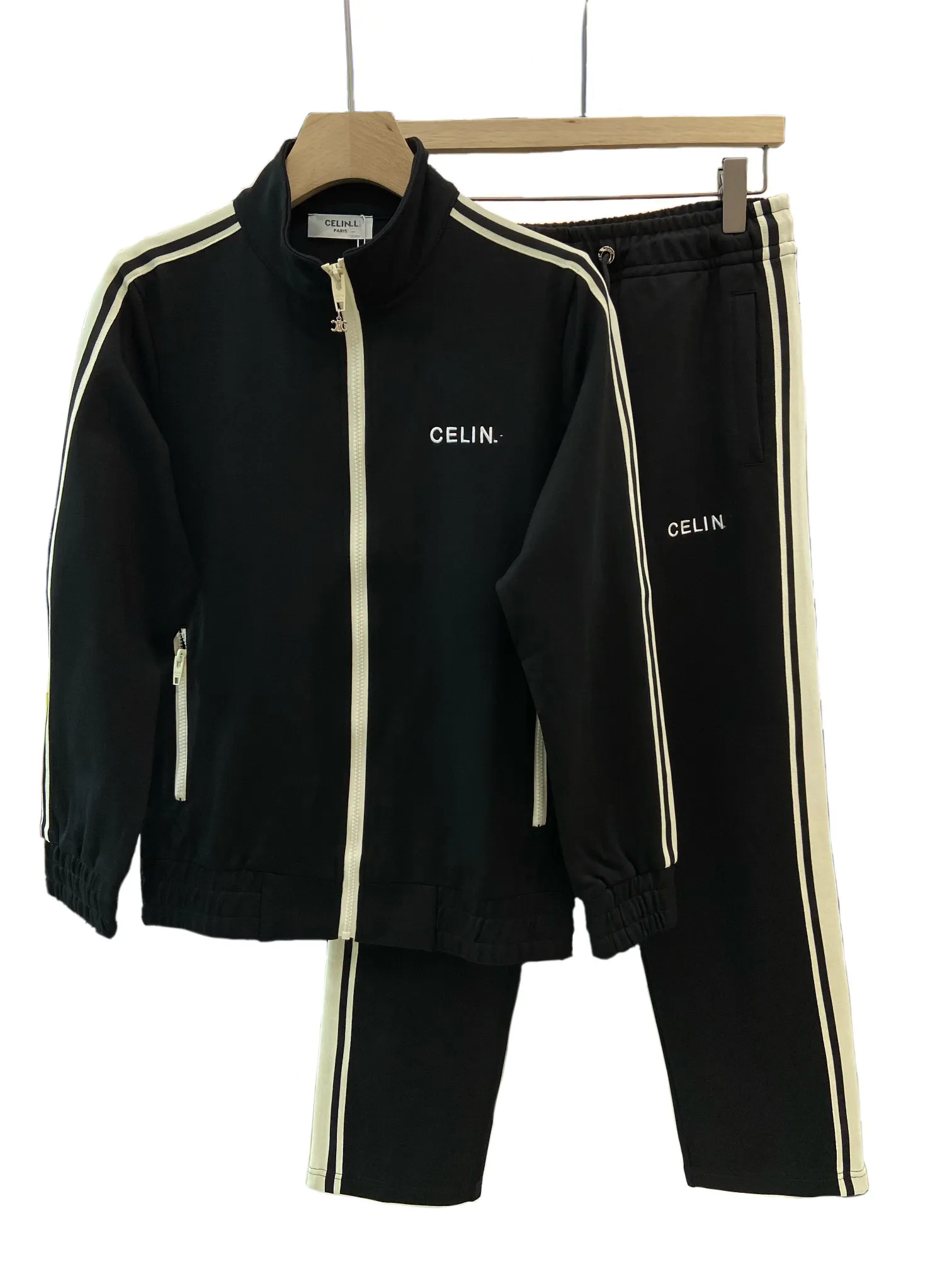 2023 Kvalitet Män bomullsdesigner Tracksuit slongsleve Casual Sportsuit Asiatisk storlek M-3XL Whithed Color