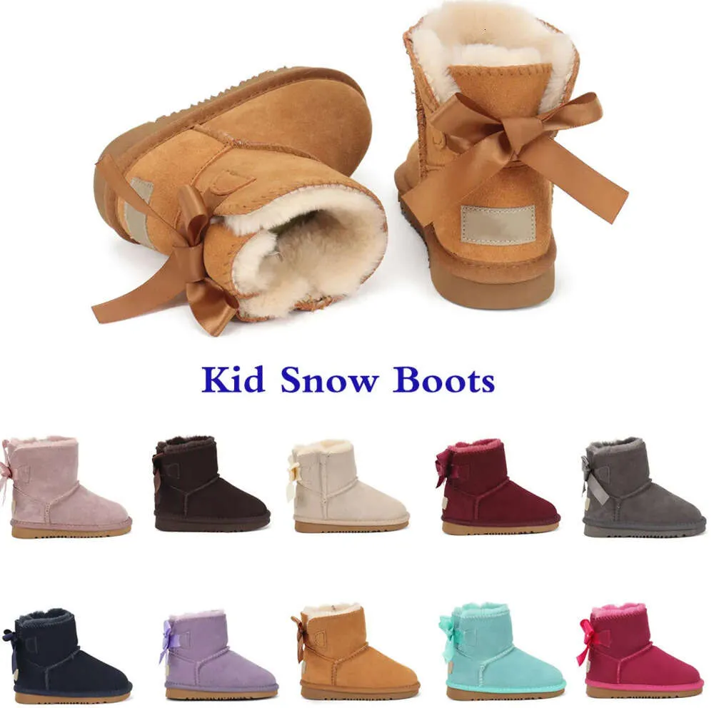 Boots UGGsity 2024 New Kids Australia Snow Boot Designer Children Shoes Winter Classic Ultra Mini Botton Baby Boys Girls Ankle Booties Kid Fur Suede GH06