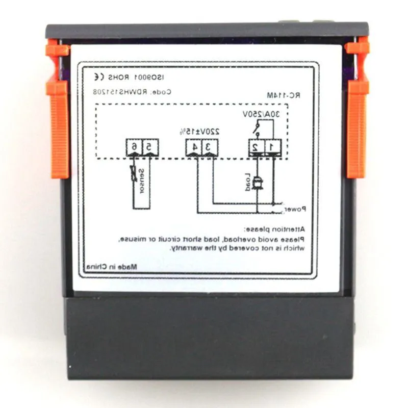 Freeshipping 220V/30A Dijital Sıcaklık Denetleyicisi RC -114M Termostat Röle Çıkışı -30 ~ 300 NTC Sensörü UGJOH