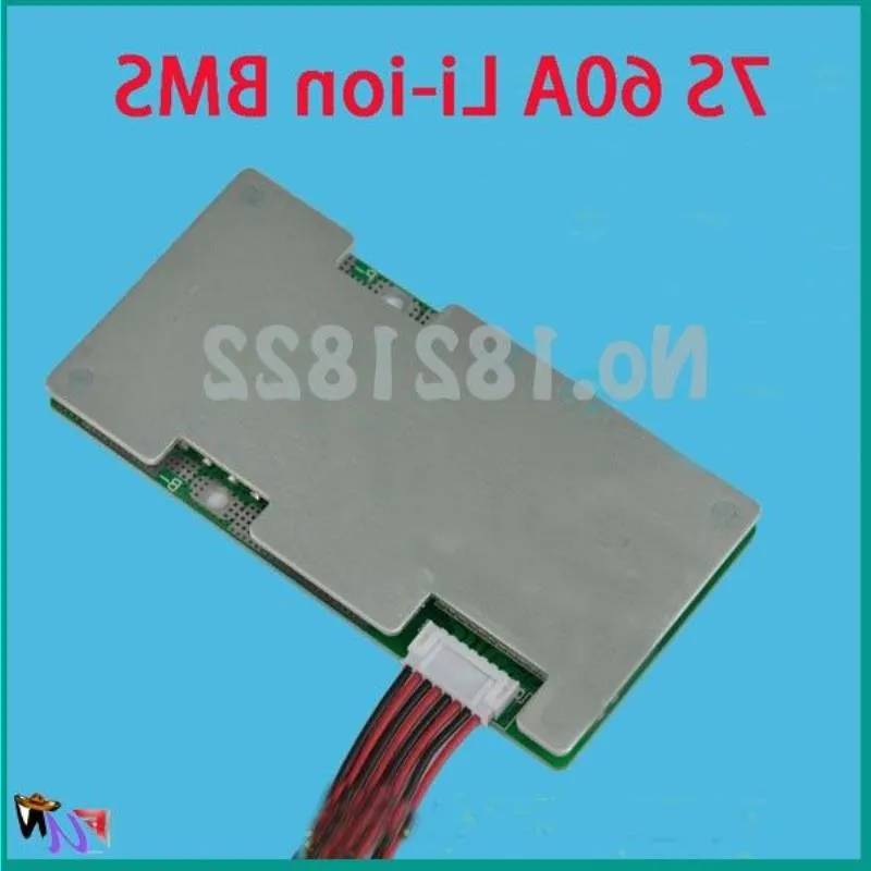 Freeshipping 7S 60A Li-ion 24v Diy circuit board with balance bms pcm for electric bike vehicles Ltpid