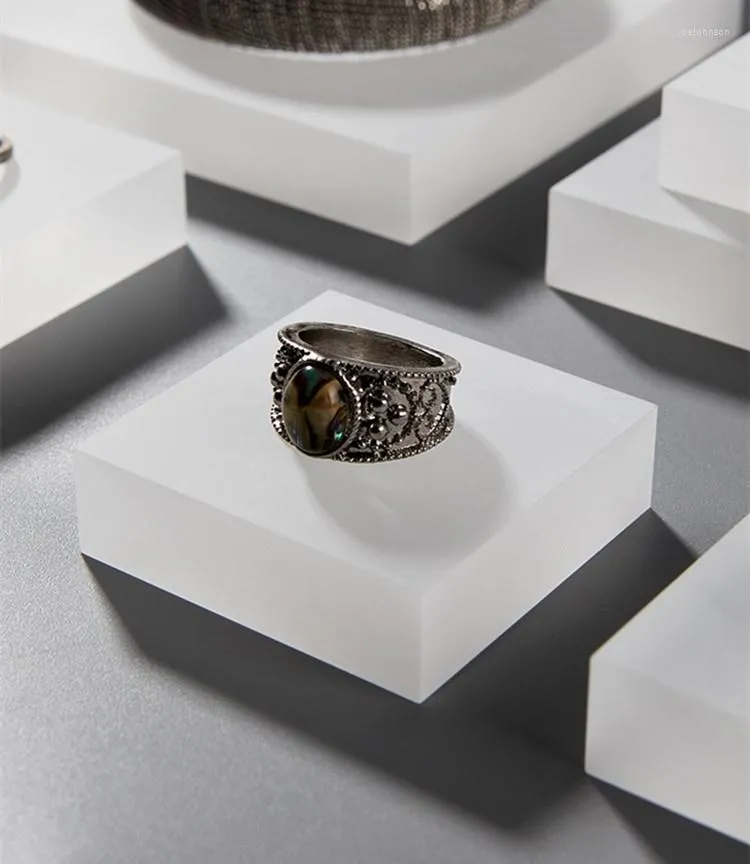 Smyckespåsar Frostade acyliska skärmar blockerar smyckenhållare örhängen ringar halsband armband