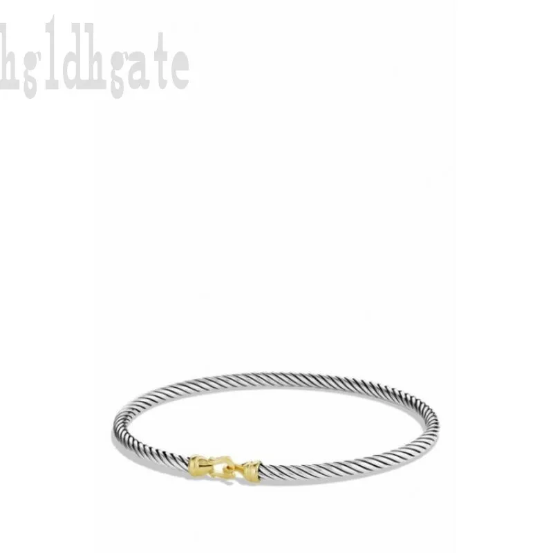 Trendige Luxus-Armbänder für Damen, Manschetten-Handdrehungen, Hochzeits-Party-Schmuck, Designer für Damen, verstellbares Kugel-Kabelarmband, silbrig-goldene Farbe ZB026 F23