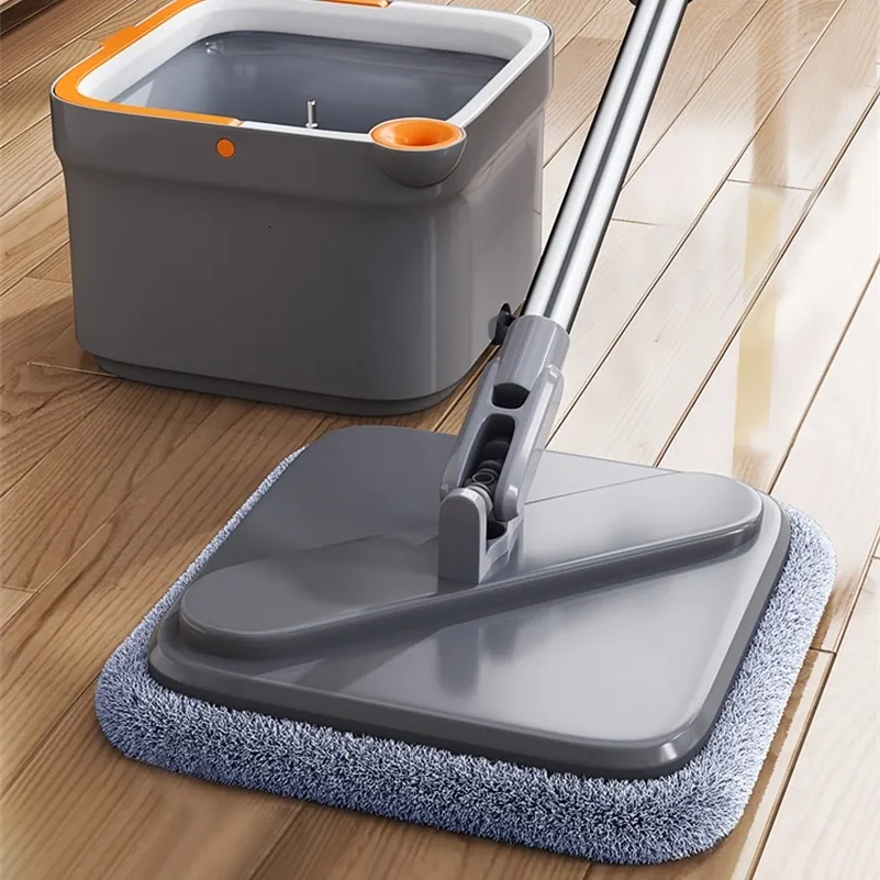 MOPS JOYBOS ROTARY MOP AVEC BEAUDET NON PRESSION MOP Séparation Automatique MOP FLAT avec Microfibre Pad 230412 lavable