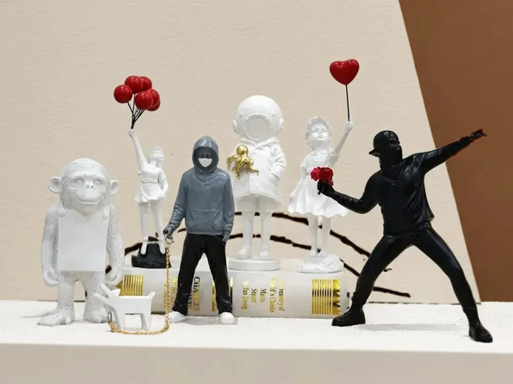 Banksy Sculpture Collection Figurines Modern Pop... From Cong09, $6.89 ...