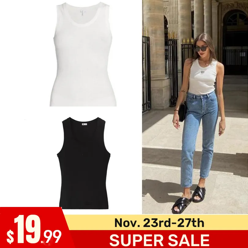 Sport Gilet T-shirt Débardeur Sling Épaules Gilet le Designer Tricots Tops Femmes Tshirt Régulier Soutien-Gorge Court Serré Yoga Vêtements Fiess Exercice