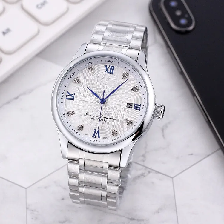 ساعة Longin Lristwatches for Men 2023 New Mens Watches 39mm Three Stitches Automatic Mechanical Watch Top Fudicury Brand Strap Men Fashion Montre de Luxe Type