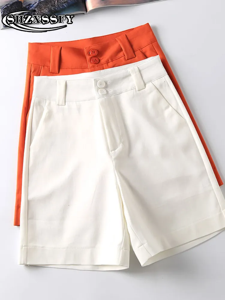 Shorts pour femme Short d'été décontracté confortable élégant short sauvage Orange ample short d'été pour femme mode pantalon taille haute 230413