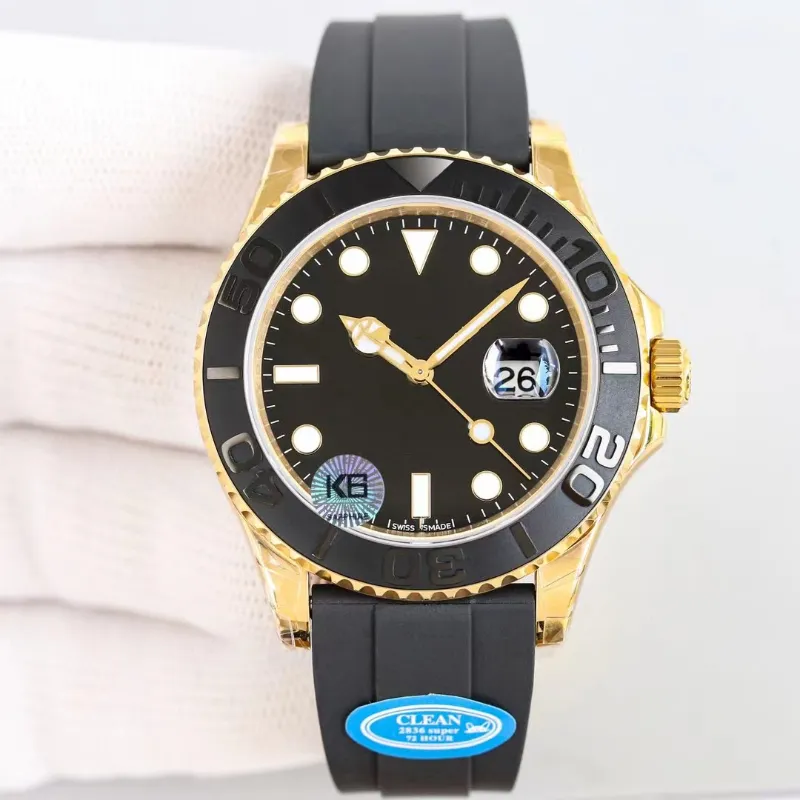 Yacht Factory Gold High Quality Men's C Sports Watches Clearance Sale Sapphire Mirror 2836 Automatisk rörelse Utförande Kvalitetsdetaljer Perfekt lyxklockor