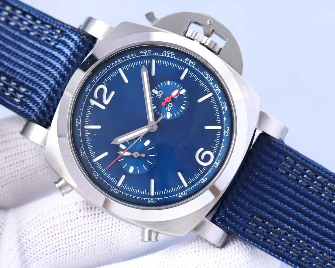 PANERI WATCH LUXURY MENS 자동 기계 디자이너 클리닝 락토리 시계 독특한 빛나는 움직임 47mm 스위스 스포츠 손목 시계