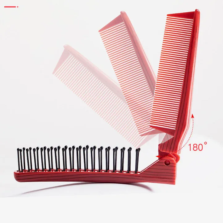 Professional Antistatic Fold Tail Salon Folding Combs Hairdressing Brush Care Combing Sile Eufgp Brushes fast shipping