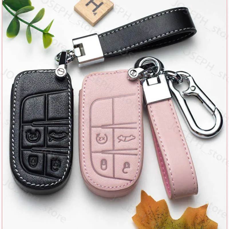 étui porte-clés multiple en cuir (noir ou rose)