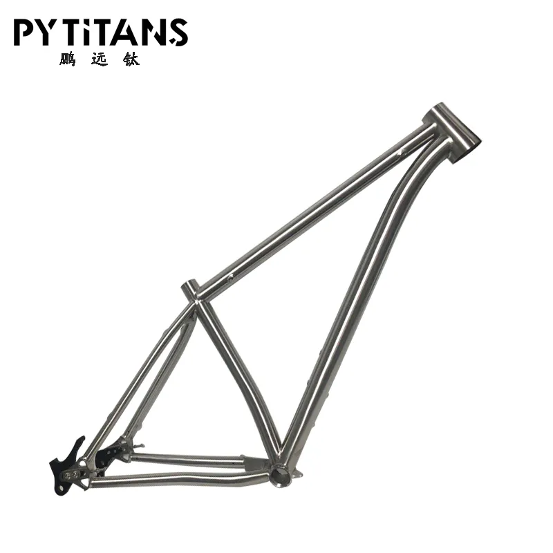 titanium bike frame mtb bike frame ti alloy gr9 grade with seatpost 31.6 stem and handle bar clamp bike