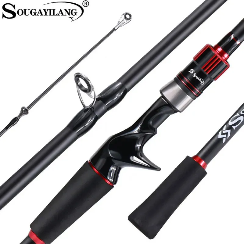 Boat Fishing Rods Sougayilang Fishing Rod Carbon Fiber Spinning Casting Lure Rod Max Drag 10kg for Bass Pike Trout Fishing 231109
