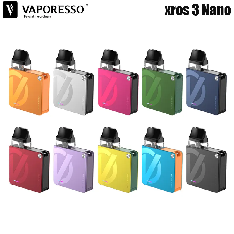 Комплект Vaporesso XROS 3 NANO с аккумулятором емкостью 1000 мАч, картриджем XROS 3 Pod 2 мл, 0,6 Ом/0,8 Ом, электронная сигарета RDL, подлинный испаритель