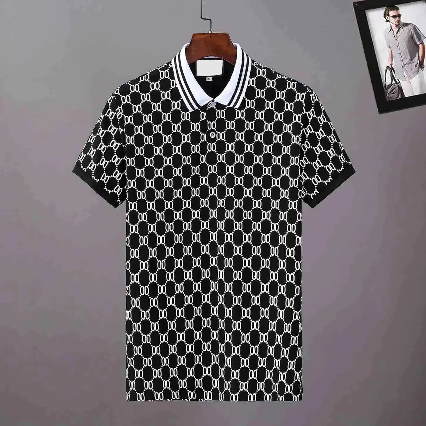 Męska koszulka polo designer męska moda mody T-shirt swobodny golf letni haft haft haftowe modne litery ciała azjatyckie rozmiar m-xxxl