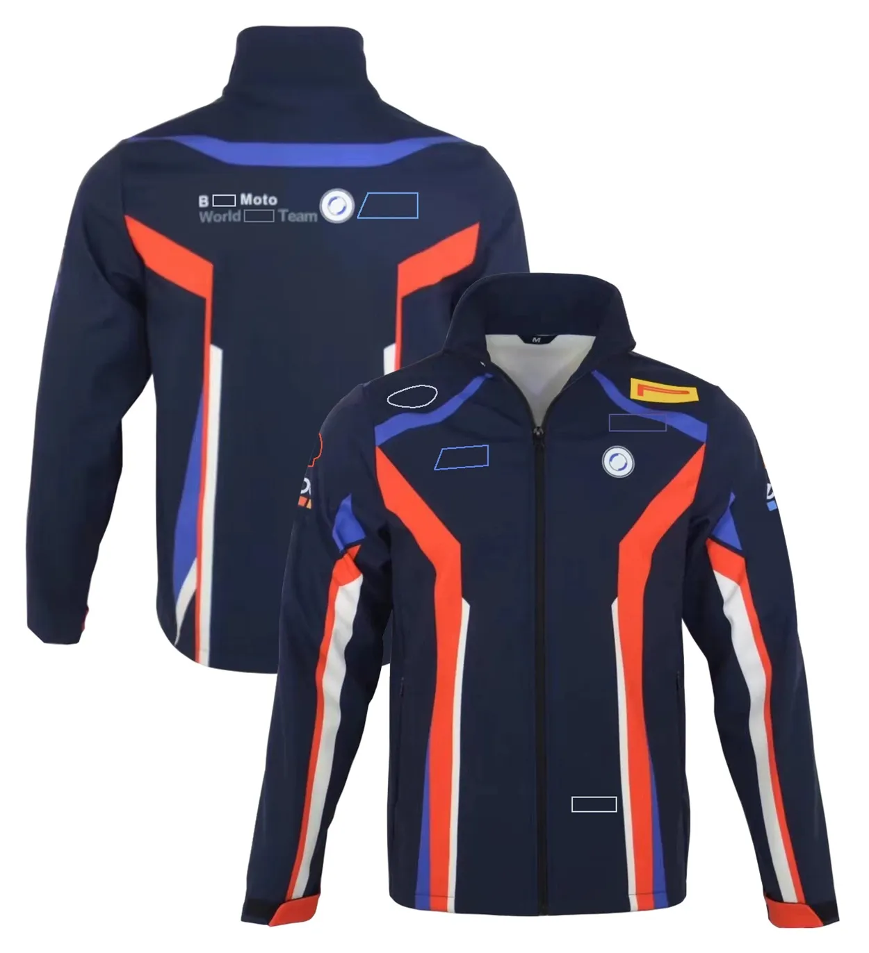 Autumn Winter Moto Team Full Zipper Jacket Motorcykel racing vindtät jacka utomhus motocross softshell jacka mäns vindbrytare