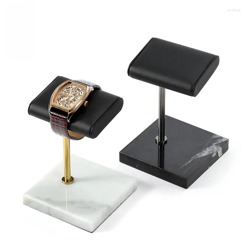 Jewelry Pouches Watch Display Rack Support Stainless Steel Storage Window Counter Props Small Gift Box