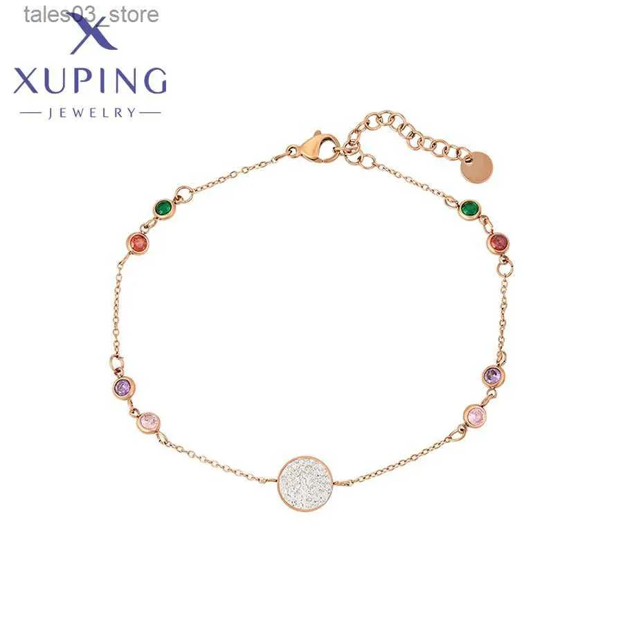 Bracelets de cheville Xuping bijoux mode nouveauté couleur or haute qualité cheville pied chaîne pour les femmes R125 Q231113