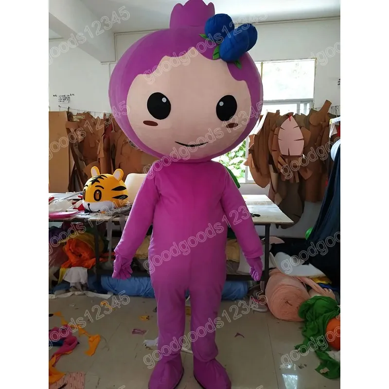 Cute blueberry Mascot Costumes Christmas Halloween Fancy Party Dress Cartoon Character Carnival Xmas Advertising Birthday Party Costume Unisex Outfit