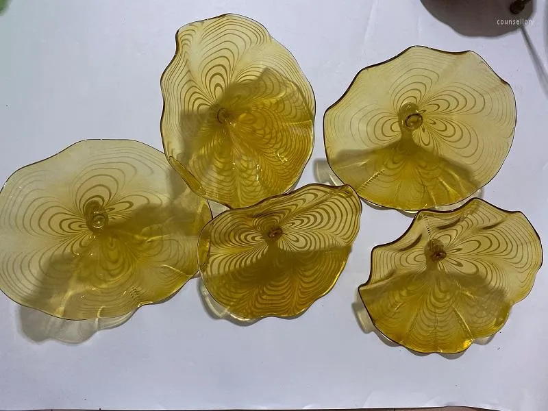 Wall Lamps El Decorative Blown Glass Art Custom Made Plates Hand Hanging