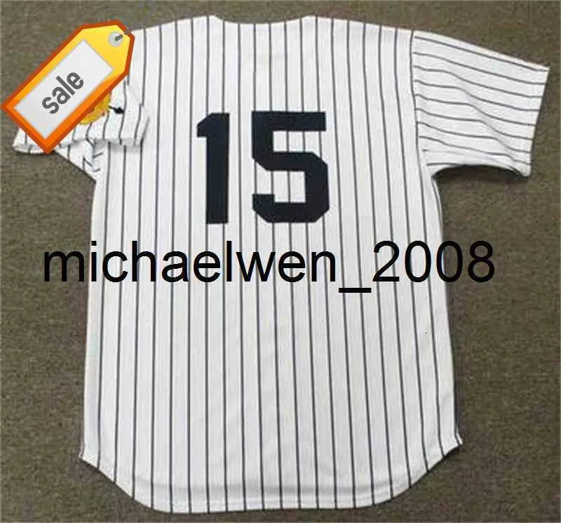 Mich28 15 JOE TORRE 1969 Maillot de baseball domicile