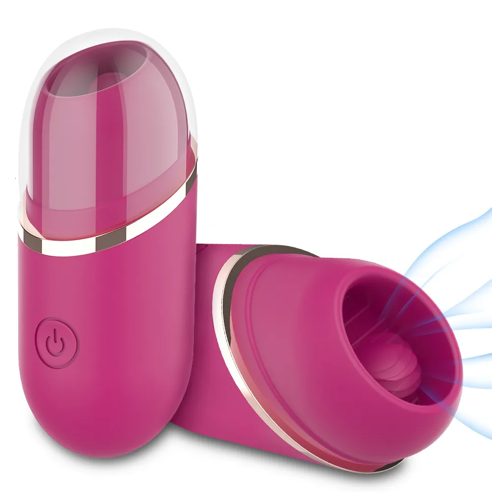 Vibrators Technology Clit Vibrator Clitoral zuigen tong likken clitoris stimulatie mini speelgoed 9 krachtige trillingsmodi seksspeelgoed 230413