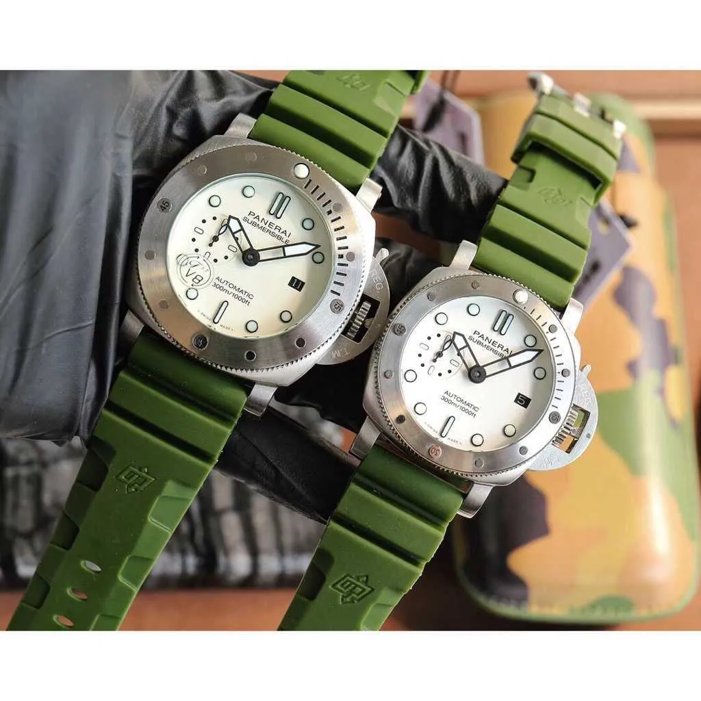 Paneri Titta på lyxig Watch Designer Titta på Mens ZF-Factory Automatisk Mekanisk designer Mirror Movement Storlek 44mm 47mm gummiband Sport armbandsur C92O