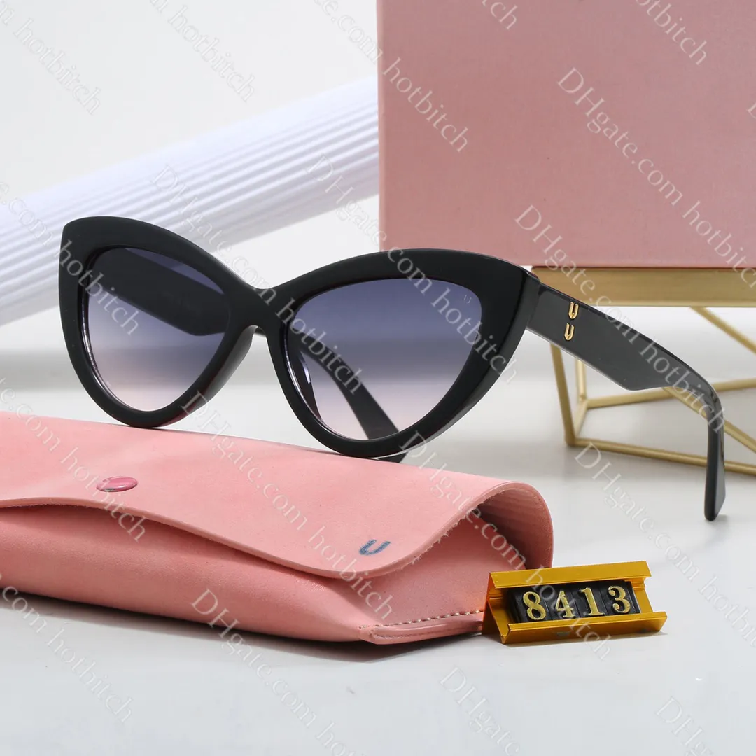 Women Cat Eye Sunglasses Fashion Designer Polarized Sunglasses High Quality Classic Letter Trendy Sun Glasses Lovers Christmas Gift