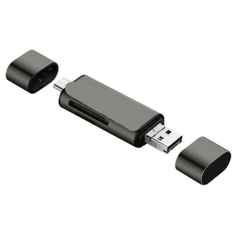 미니 SD OTG 카드 리더 USB 30 20 마이크로 USB 30 20 to Type C 메모리 카드 리더 마이크로 SD TF 카드 리더 랩톱 PC BNQCP