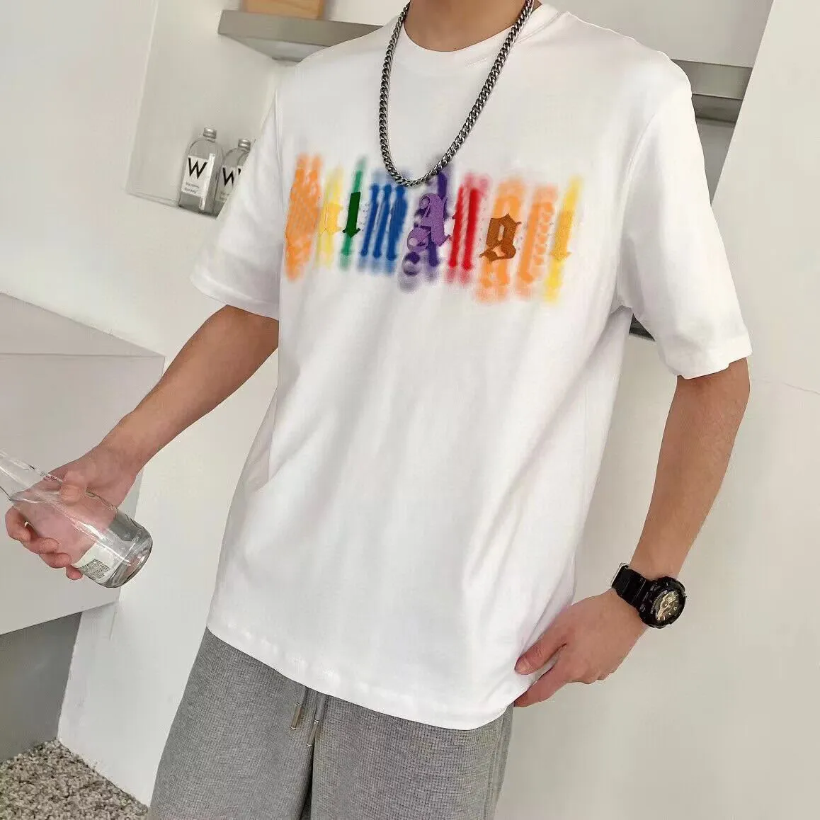 Мужская футболка с футболкой женские футболки дизайнер вышивающих букв.
