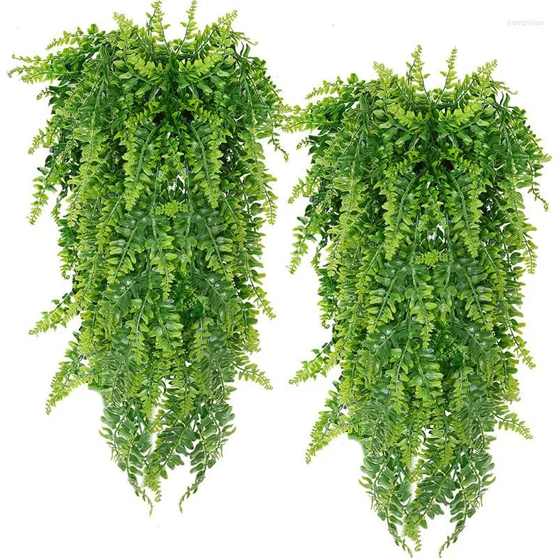 Fleurs décoratives plante artificielle en plastique tenture murale persane feuilles de fougère vignes maison jardin fête de mariage balcon décoration fausses plantes