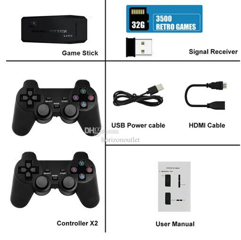 Video Game Stick Lite 4K Video Game M8 Console 64GB Double Wireless  Controller For 10000 Retro Games, by Best Deals and Discounts, Jan, 2024