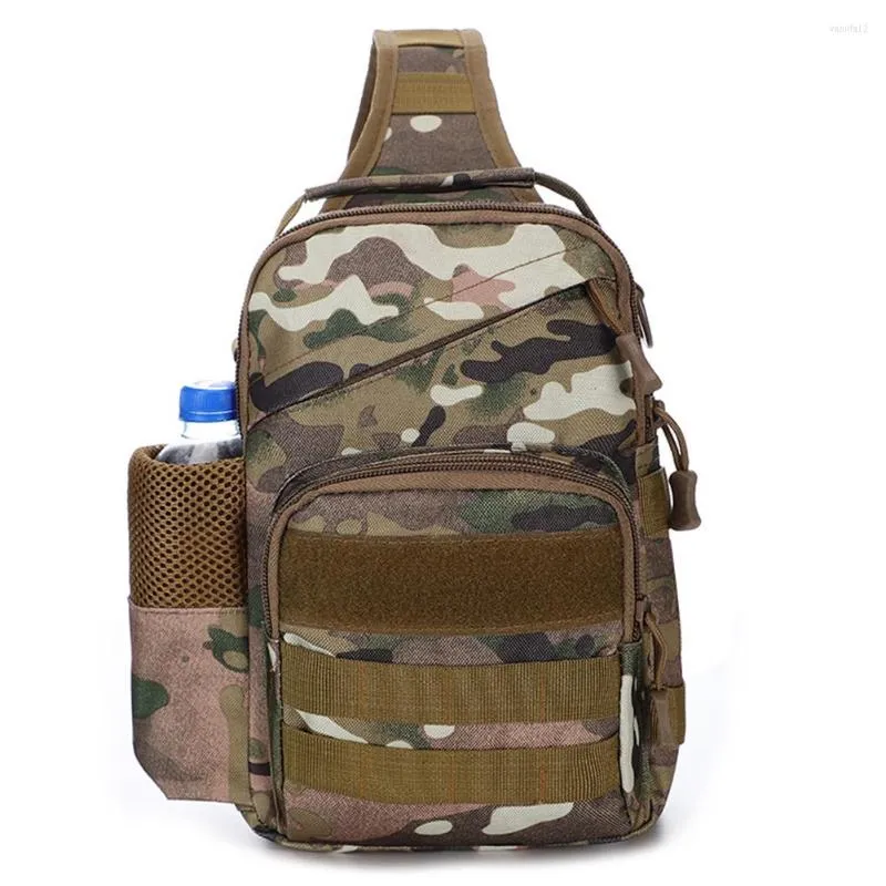 Bolsas ao ar livre bolsa de peito ombro tático militar caminhando mochilas de caça ao acampamento de pesca Molle Exército Trekking Sling