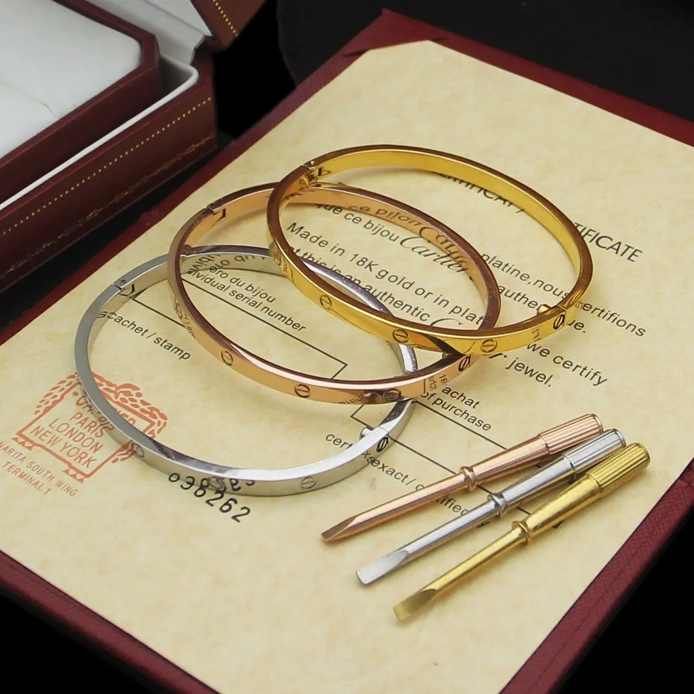 Popularna marka Mankiet klasyczny projektant dupe bransoletka europejska moda bransoletka mankietowa dla kobiet Wysoka jakość 316L Tytanium stalowa biżuteria