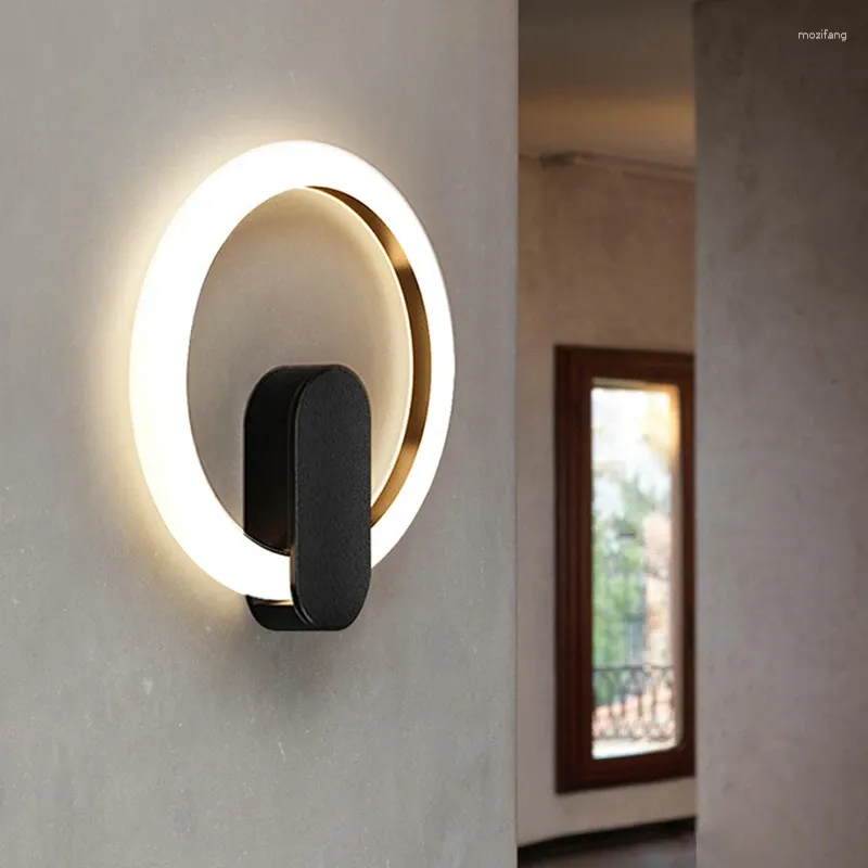 Lampada da parete Smart Comodino Materiale acrilico 110-240v Soggiorno Sfondo Corridoio Scala