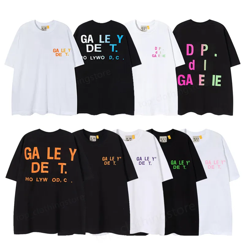 Magliette da uomo Magliette da uomo Gallerie Stilista Maniche corte Depts Cottons Tees Lettere sfumate Stampa Hip Hop High Street Luxurys Donna Leisure Tops Taglia Sxl