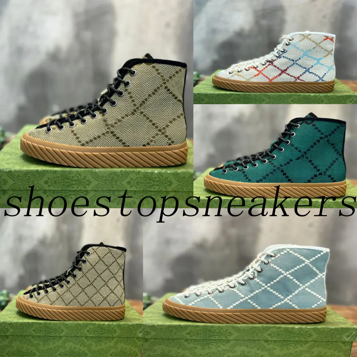 Tenis 1977s Yeni Maxi Spor Sneaker Tasarımcı Kadın Ayakkabı Şerit Trim Deve ve Ebony Canvas Ayakkabıları Kadınlar İçin Kauçuk Sole Yeni Sneakers Yüksek Üst