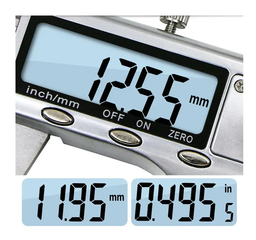 new high quality stainless steel digital vernier caliper 6inch 150mm widescreen electronic micrometer accurately measuring tools
