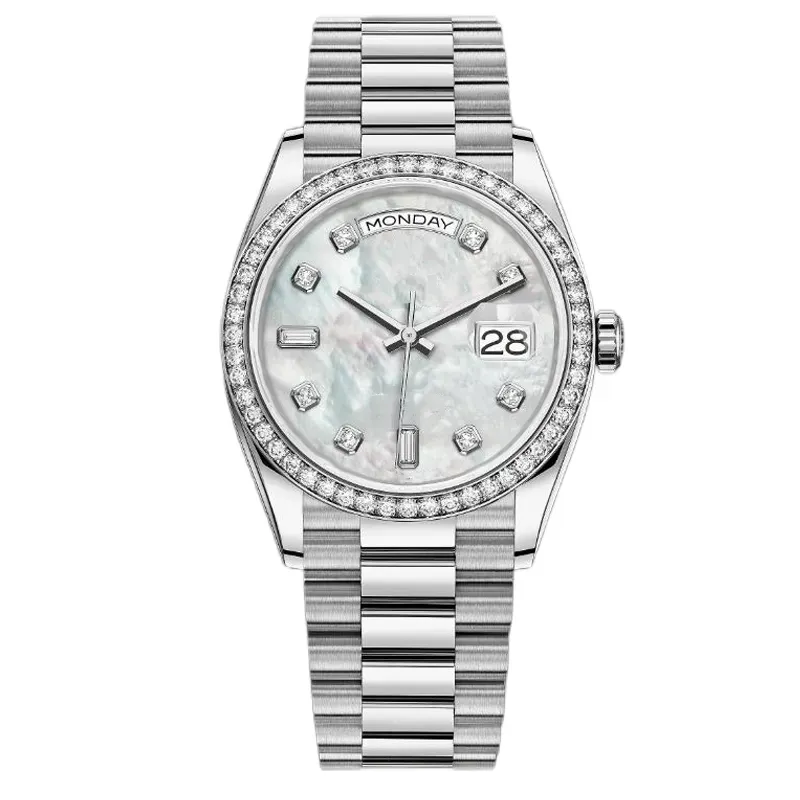 diamanten horloges heren dameshorloge automatische horloges moissanite designer horloges maat 40MM 36MM 904L roestvrijstalen armband saffierglas waterdicht Orologio