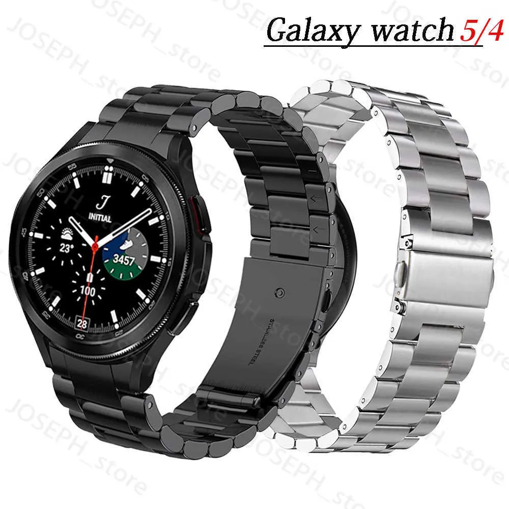 Diğer Moda Aksesuarları Samsung Galaxy için Metal Kayış 4 Klasik 46mm 42mm 5 Pro 45mm Yok Paslanmaz Çelik Bilezik Bandı 5/4 44mm 40mm J230413