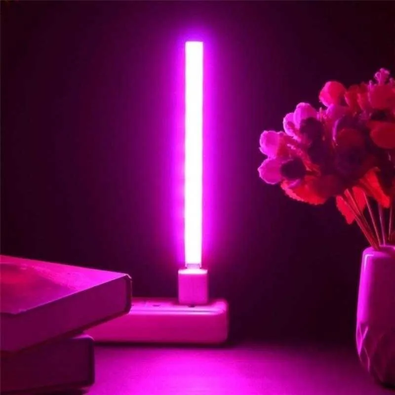 Grow Lights Grow Lamp LED USB Full Spectrum DC 5V 2.5W lämpligt hemmakontor inomhus unga växter som imiterar solljus ir uv växande fyto ljus p230413