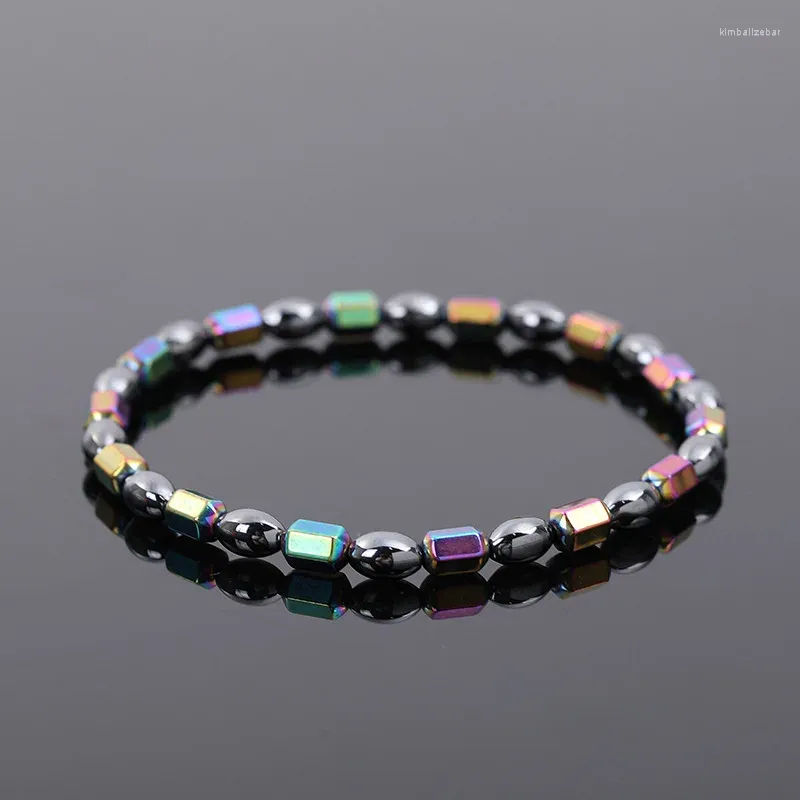 Bracelet de richesse en obsidienne noire colorée, en cristal, pour hommes et femmes, 23CM, soulagement naturel, pierre de guérison Reiki, extensible Pro