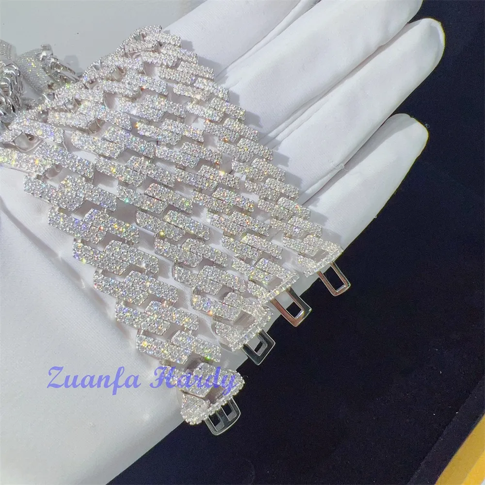 gioielli hip hop di design 8mm 16 18 20 22 pollici collana k catena cubana moissanite certificata VVS GRA_voghion.com