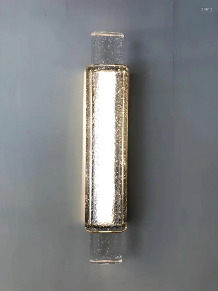 Lampa ścienna Pokój modelowy Unikalny szklany bąbelkowy kinkiet LED LED LOXURY LUSURY STRIBE DO MIVE EL ELMTURES