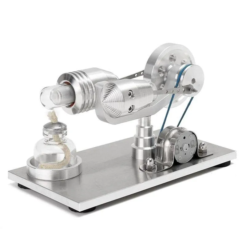 Freeshipping Motor Power Generator Educational Science Experimental ToysHot Air Stirling Engine Model Physical Lurbt