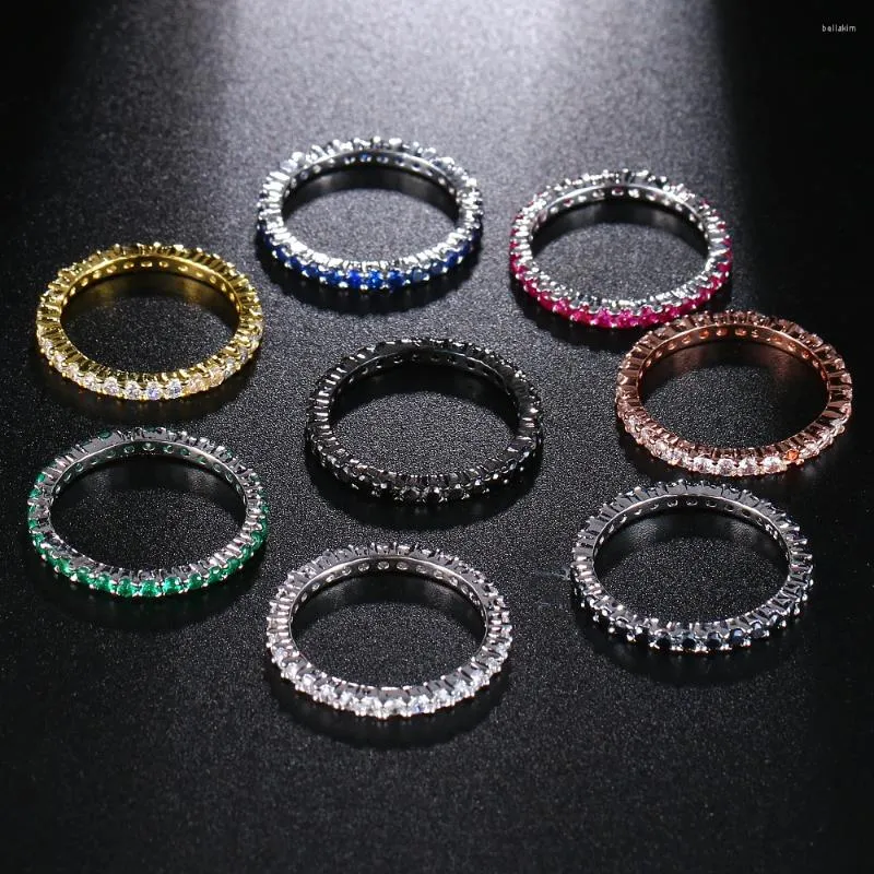 Кольца-кластеры Hermosa, цвет на выбор, большая акция, круглый турмалин, гранат, рубин, топаз, кольца, кольца, размер ювелирных изделий 7 # 8 #
