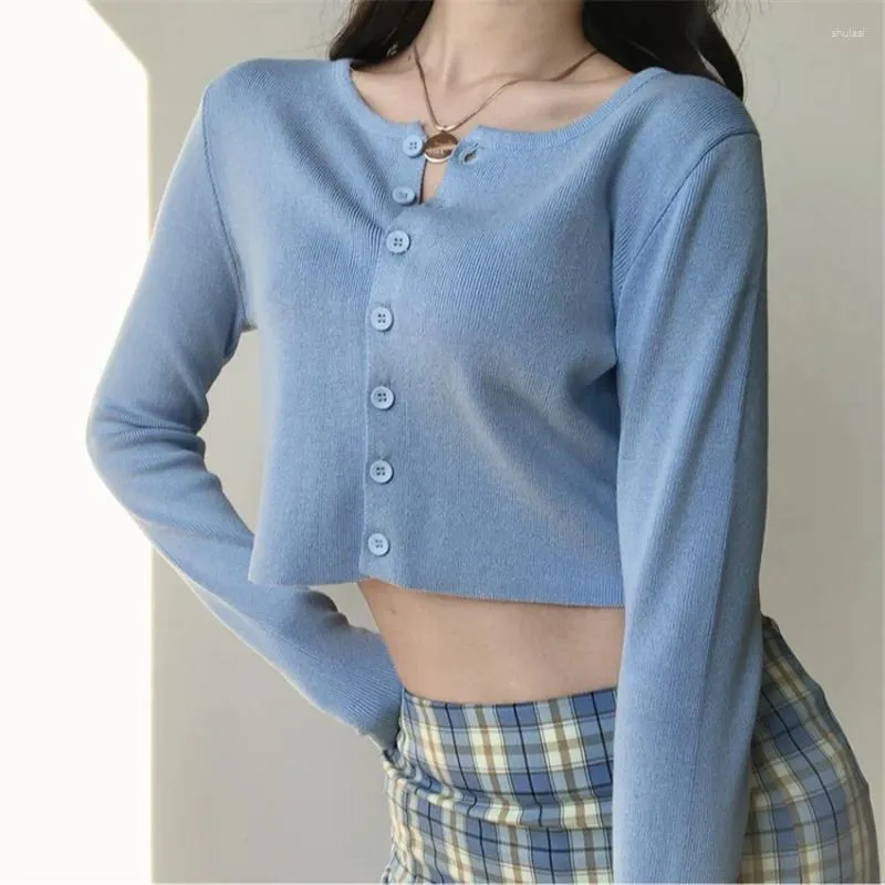 Vintage Womens Thin Knitted Sweater Tops With Cute Cropped Cropped Cardigan Top Design Casual And Long Sleeve Ropa Mujer From Shulasi 19.95 DHgate.Com