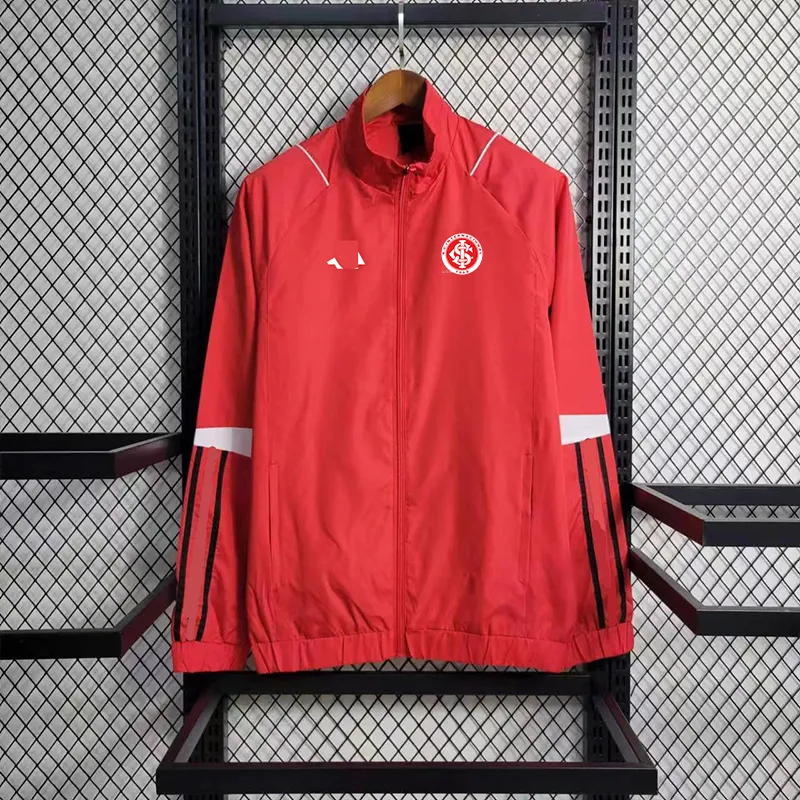 Sport Club Internacional Men's jacket Windbreaker Jerseys full zipper Stand Collar Windbreakers Men Fashion leisure sports coat