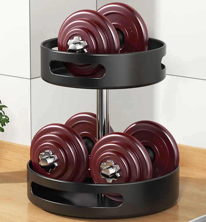 Saliera Girevole In Legno A 3 Livelli, Scatola Portaoggetti Con Coperchio Girevole Magnetico, Contenitore Per Sale Rotondo Di Grande Capacità Per Conservare Pepe, Spezie