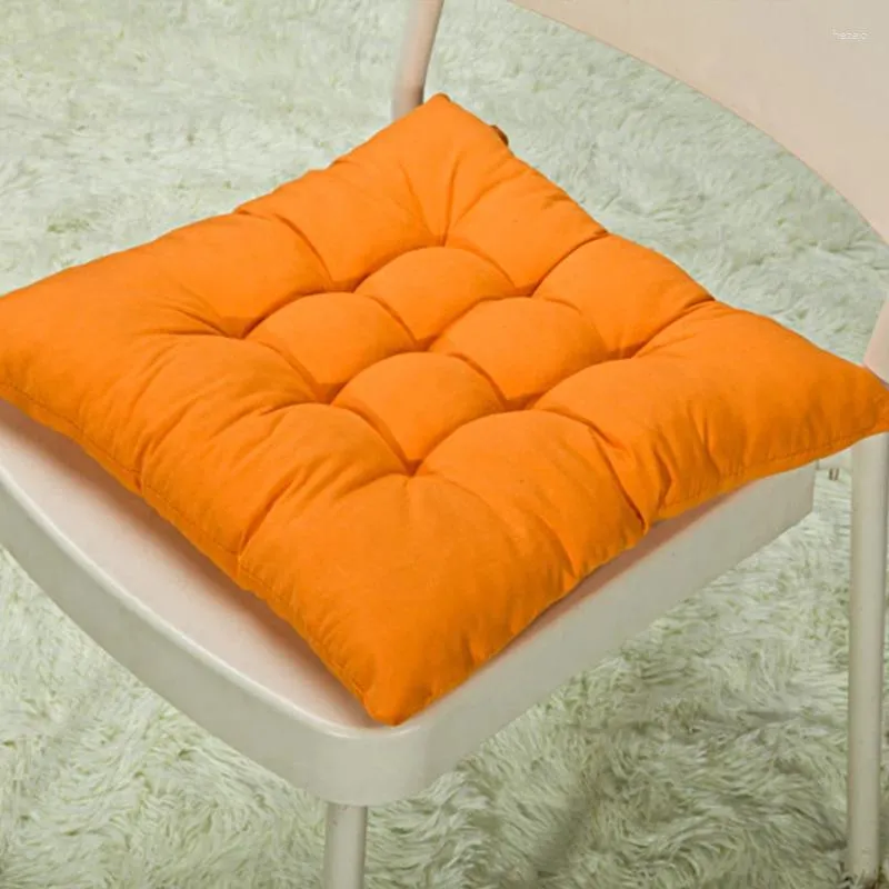 Kissen Einfarbiger quadratischer großer Stuhl mit Krawatte Winter-Esszimmersitz für Bürostudenten-Kind-Lesesitz dick